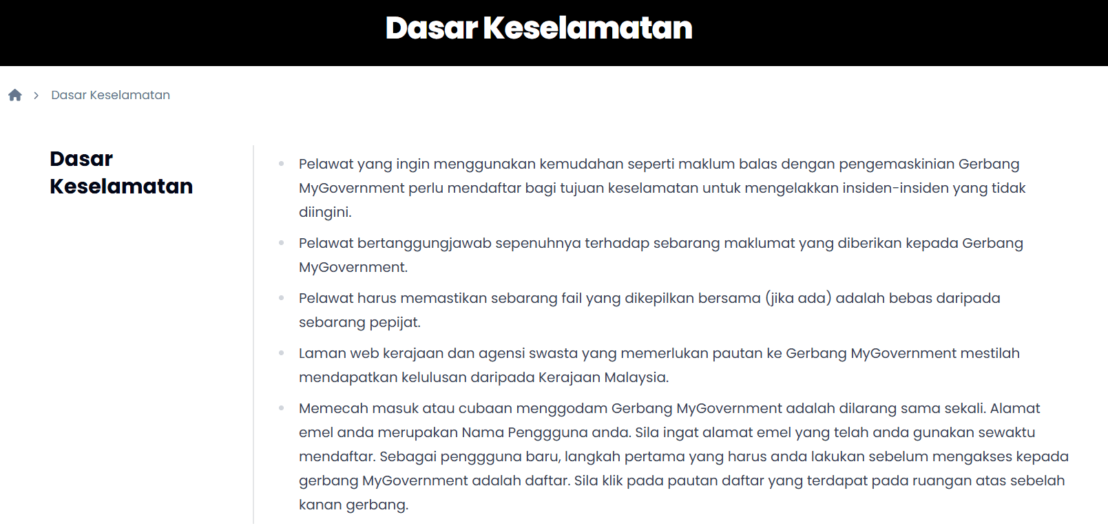 polisi - dasar keselamatn